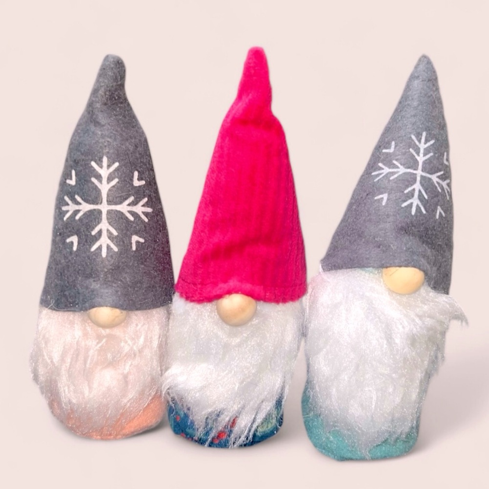 New~Set of Three Christmas Gnomes, NWOT